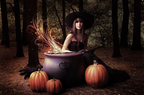 Mystic witch halloween
